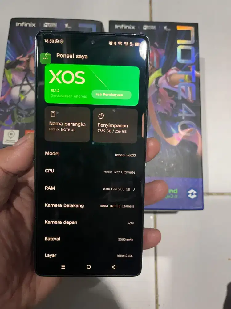 Jual Infinix Note 40 mulus