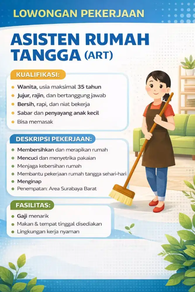 Dibutuhkan secepatnya ART