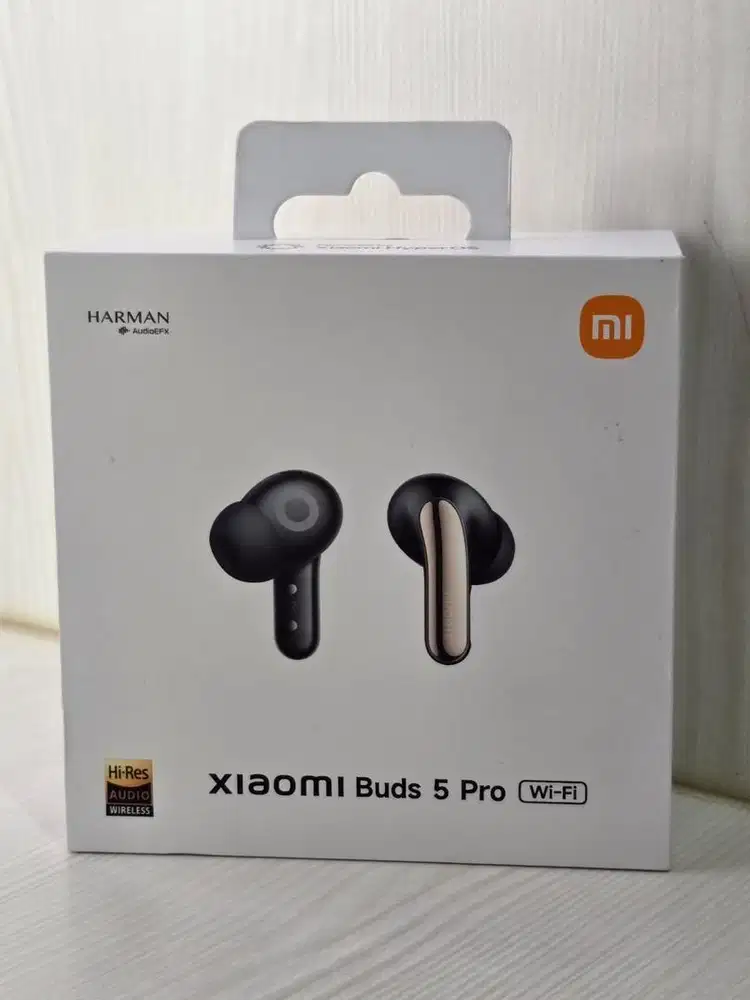 Xiaomi Buds 5 Pro WiFi Harman Black fullset ori resmi Indo tws premium