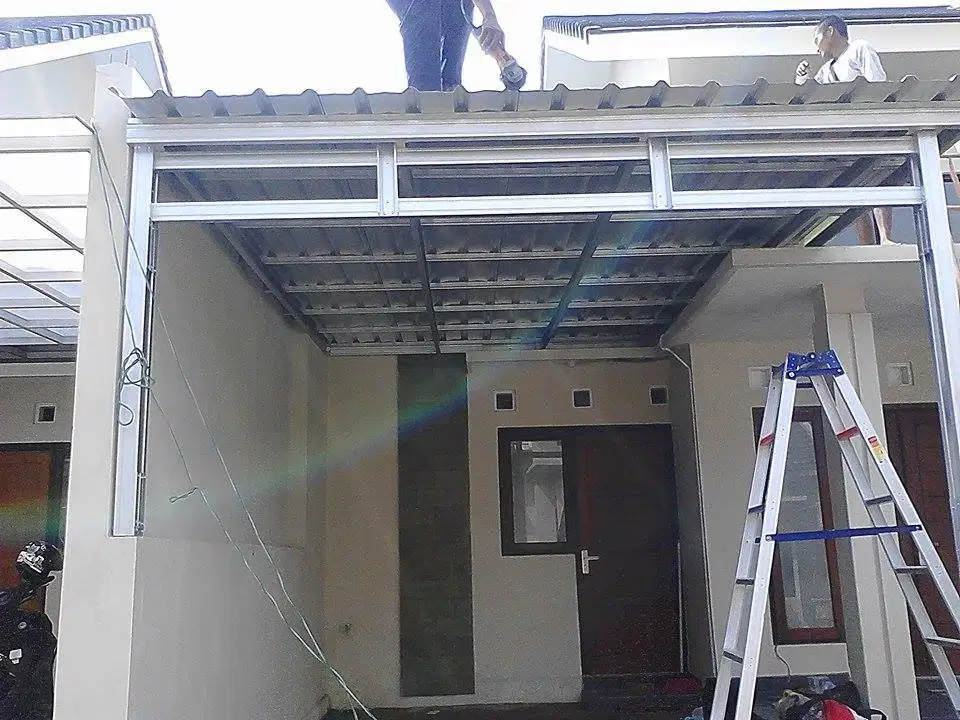 Kanopi Baja Ringan Plus UPVC ALDERON/SHIELD SEHARI JADI Rapi