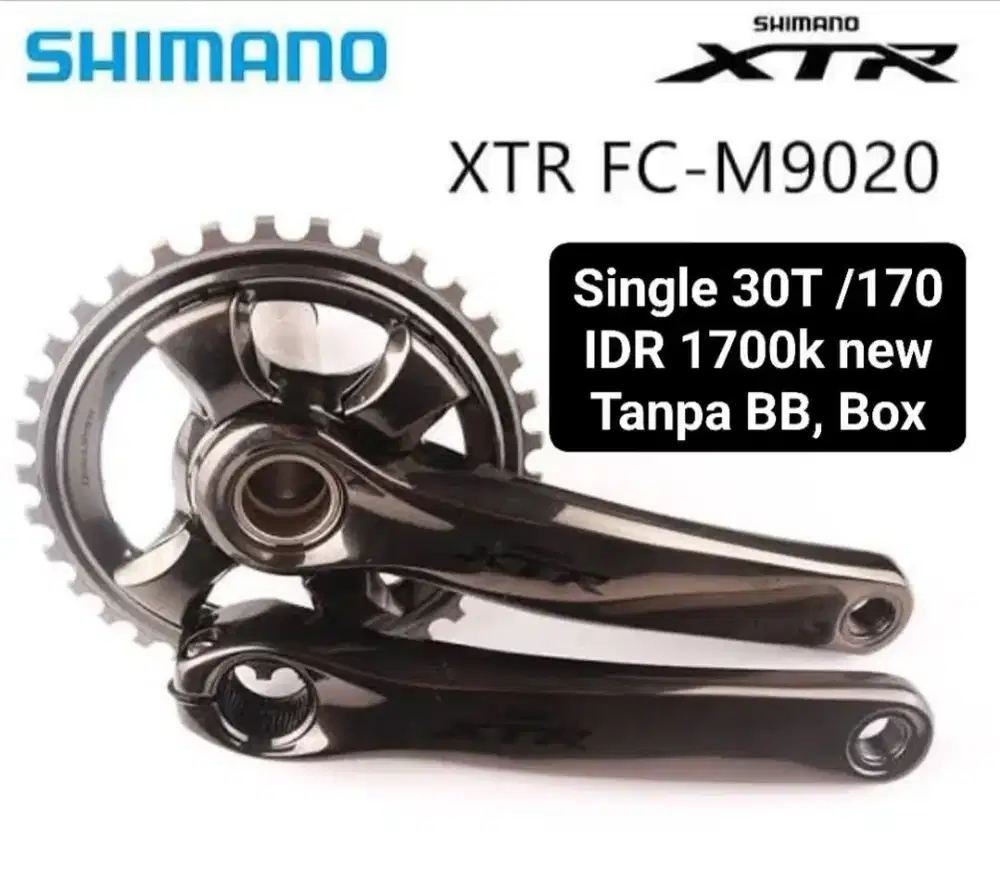 Crank Shimano Xtr M9020 30T / 170 arm NOS ( no box, no BB)
