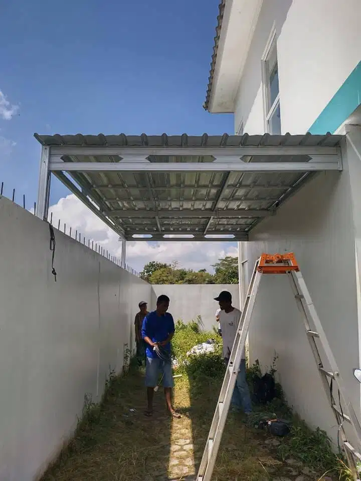 Kanopi Baja Ringan UPVC Alderon/DRSHIELD Anti Panas dan Berisik Hujan