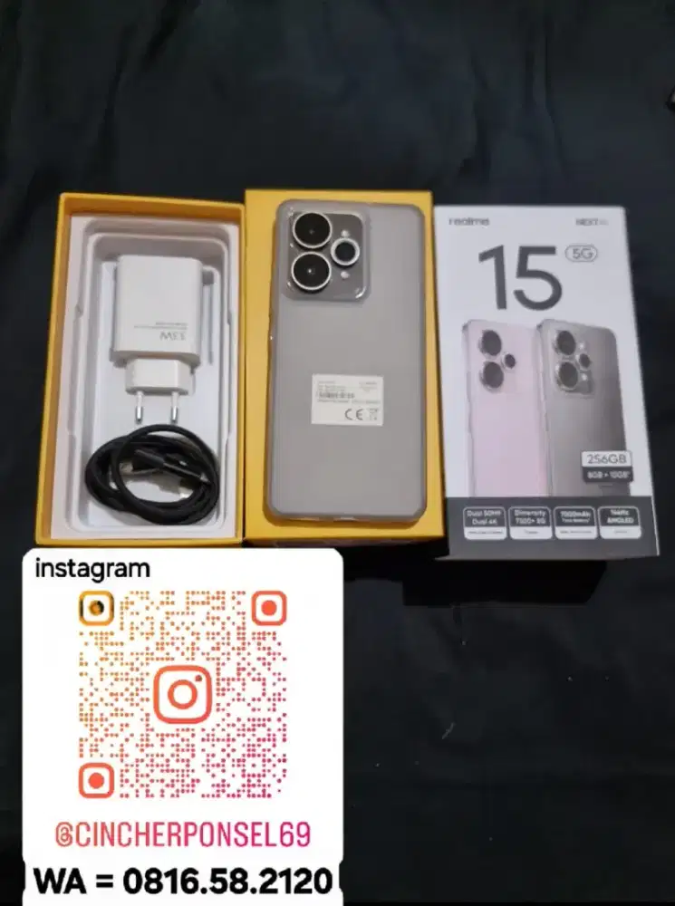 Jual hp Realme 15 5G 8/256 likenew mulus istinewa grns 09 26