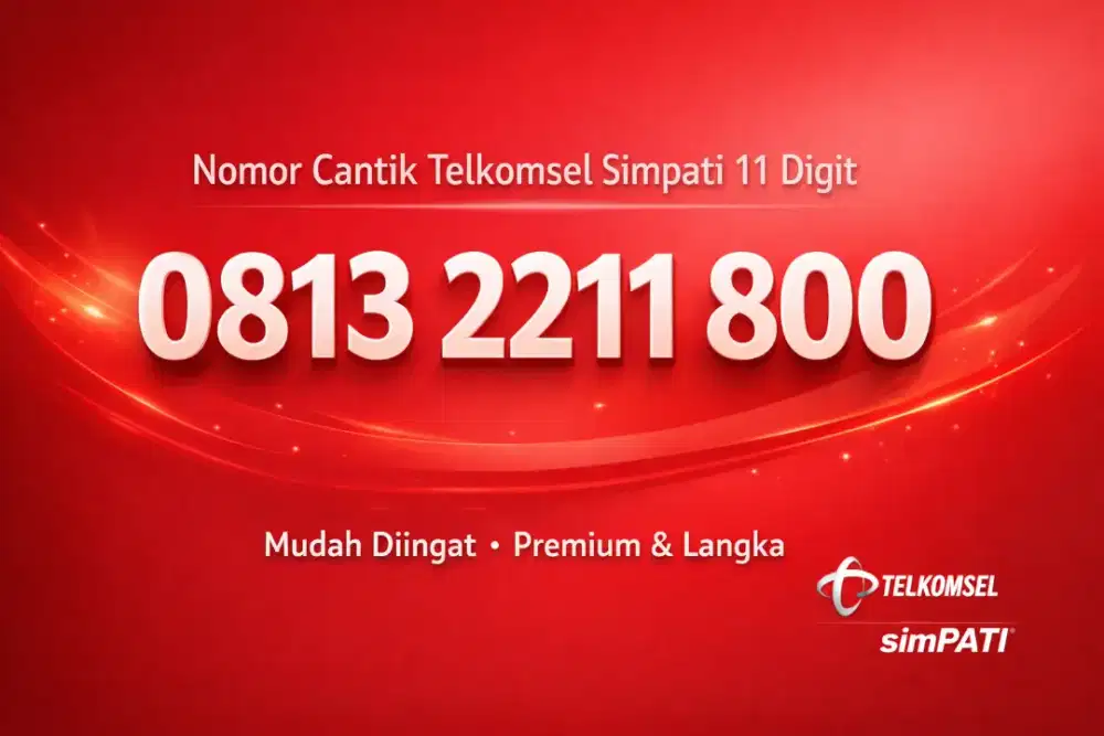 Nomor cantik simpati telkomsel 11 digit minimalis