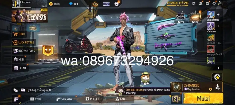 STOK AKUN FF POLOSAN SG REAPER LOG GOGGLE