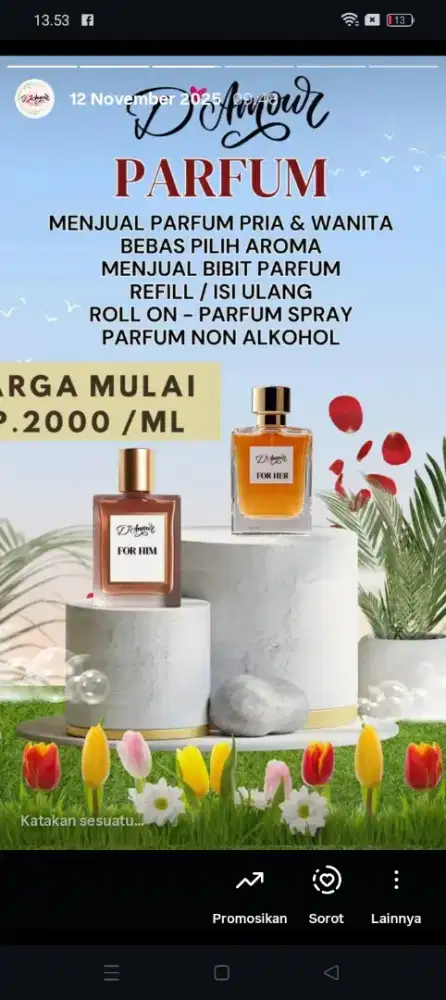 Jual parfume D'Amour