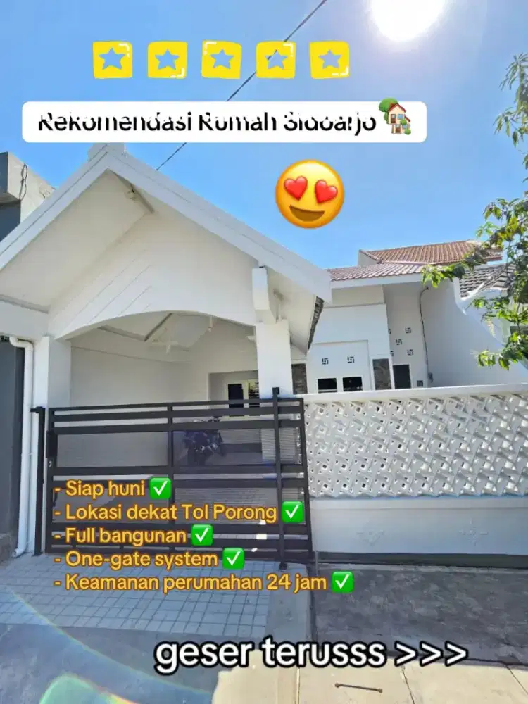 Dijual rumah murah strategis, dekat kampus 2 Umsida, akses mobil