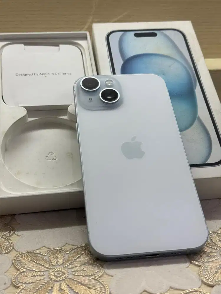 Iphone 15 128gb blue resmi ibox