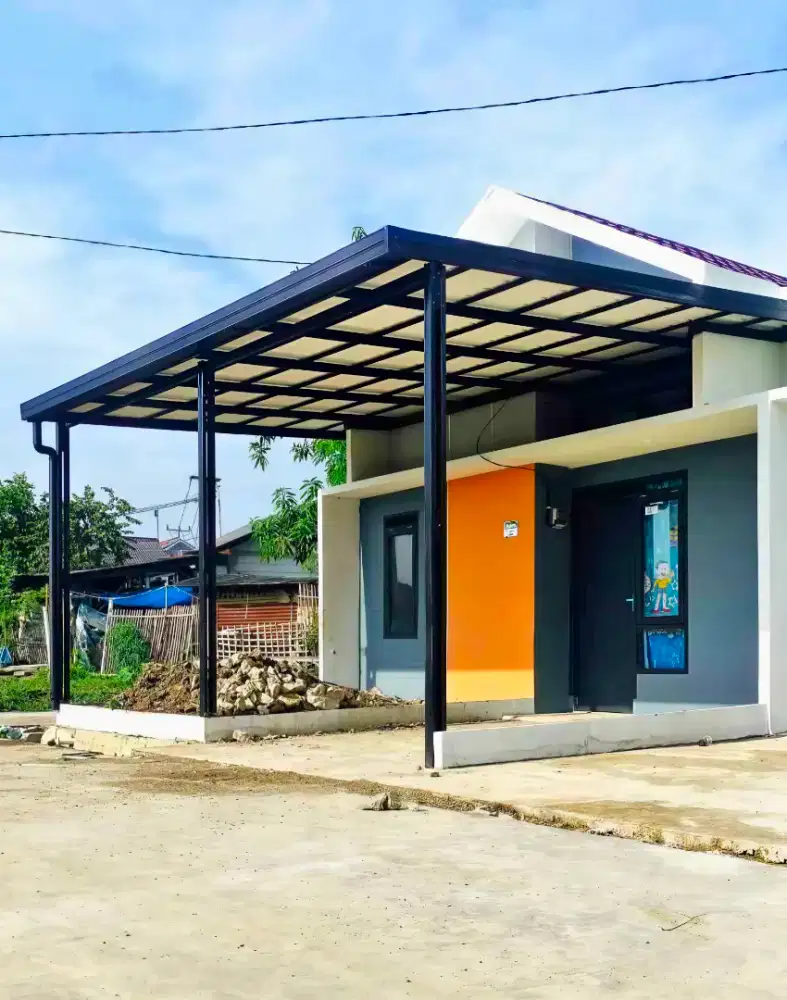 Kanopi rangka baja ringan