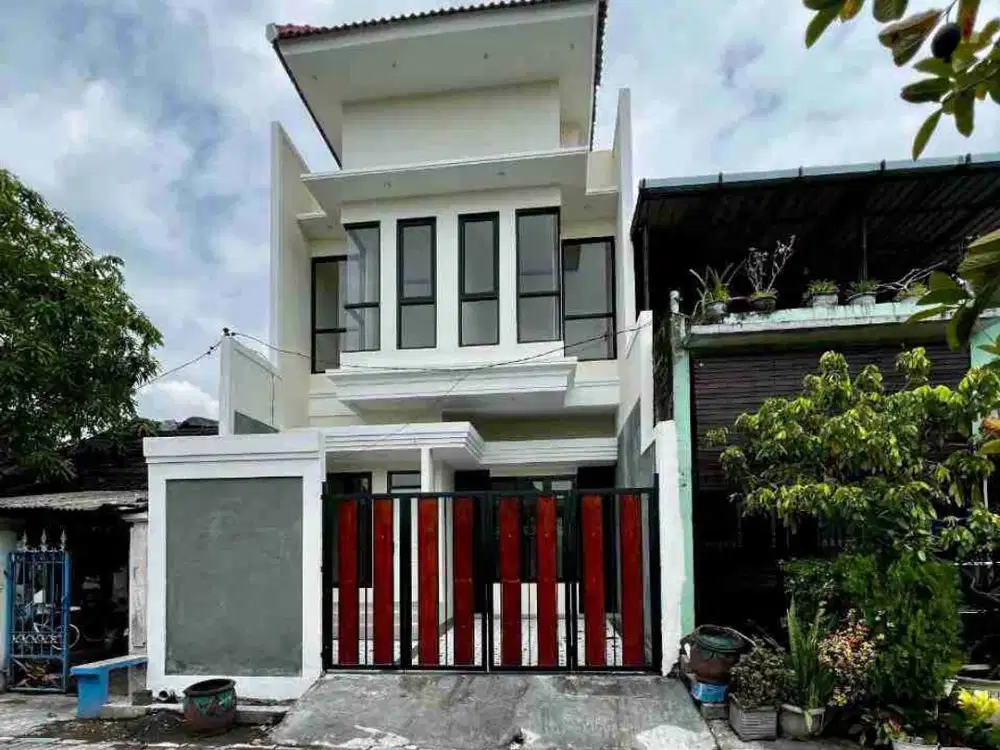 rumah minimalis modern Gress di medokan ayu Utara dekat Rungkut Surabaya, Merr , kampus UPN dan stikom Surabaya