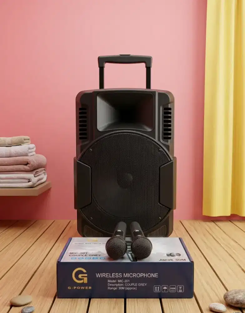 Salon portabel 15inc siap buat karoke