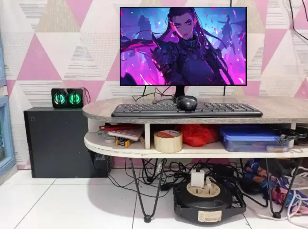 PC GAMING FULSET + LCD + RAM 8 GB + VGA 1 GB + HD 500 GB + GAMES APP