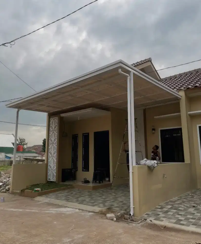 Kanopi rangka hollow galvanis