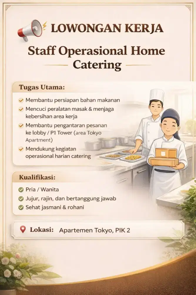 LOWONGAN KERJA – SEGERA