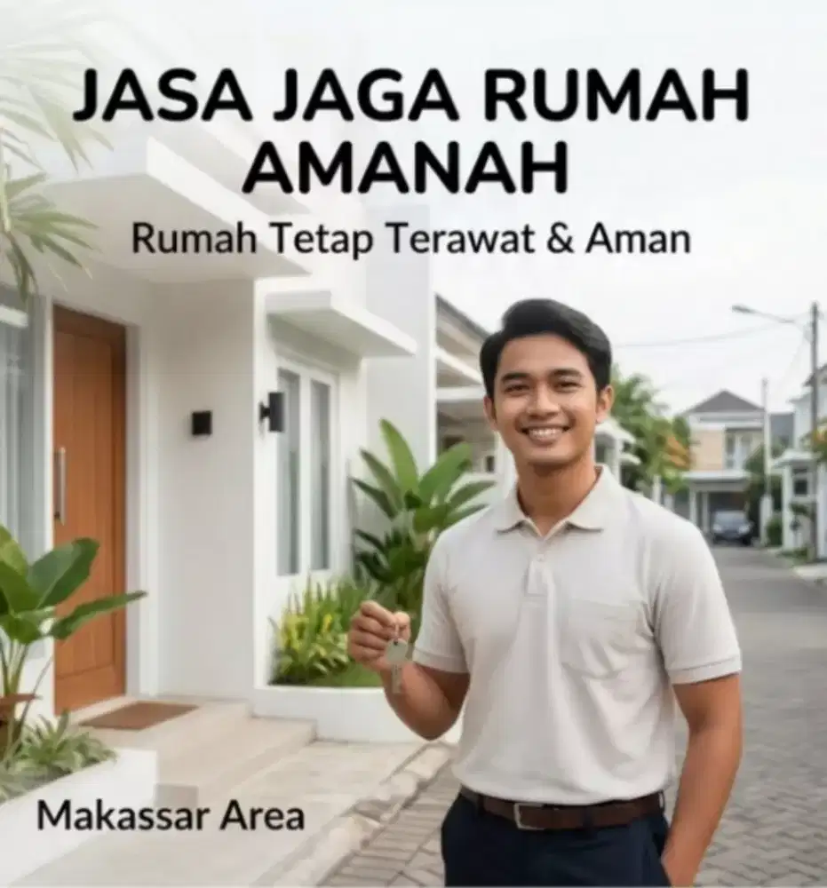 Jasa Jaga Rumah Amanah di Makassar - Rumah Tetap Terisi & Terawat