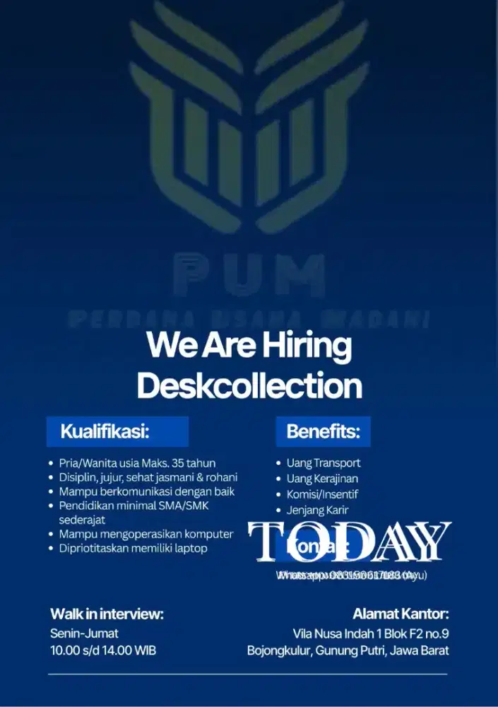 LOWONGAN KERJA JATIASIH SEKITARNYA