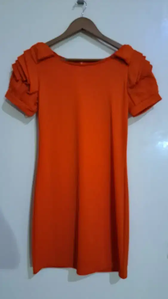 DRESS ORANGES WANITA