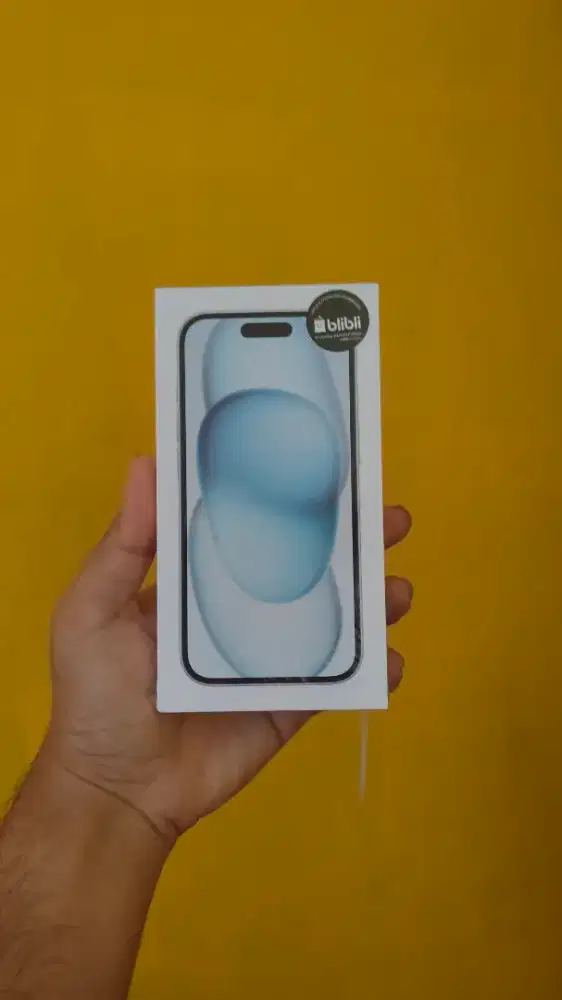iPhone 15 128 blue new segel garansi resmi ibox