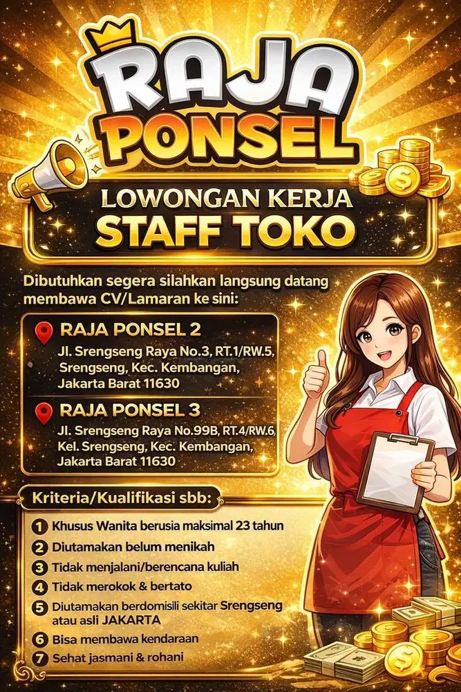 LOWONGAN PEKERJAAN WANITA