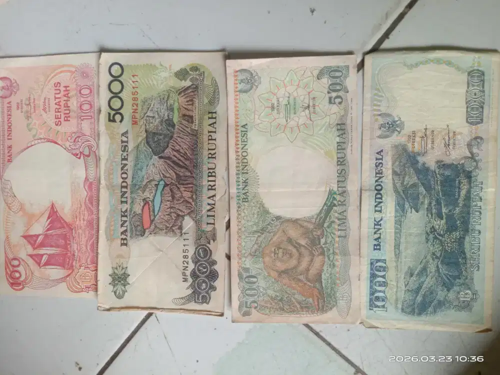 Uang jadul beberapa jenis