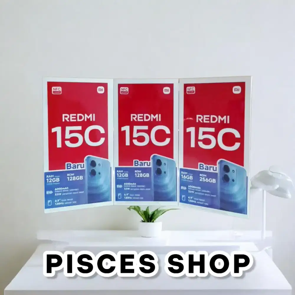 REDMI 15C RAM 8/256 NEW Segel Garansi Resmi 1 Tahun