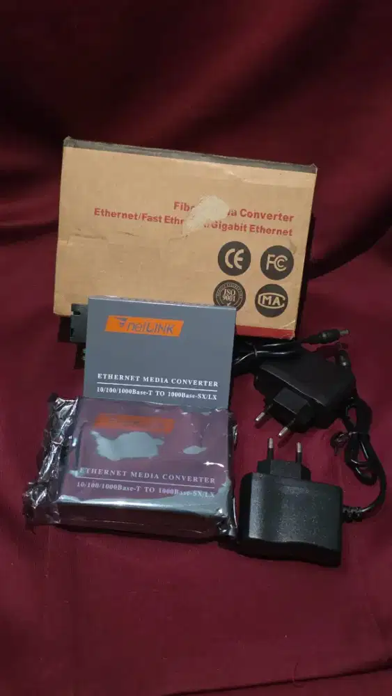 Fiber Optic Converter A dan B + Adaptor