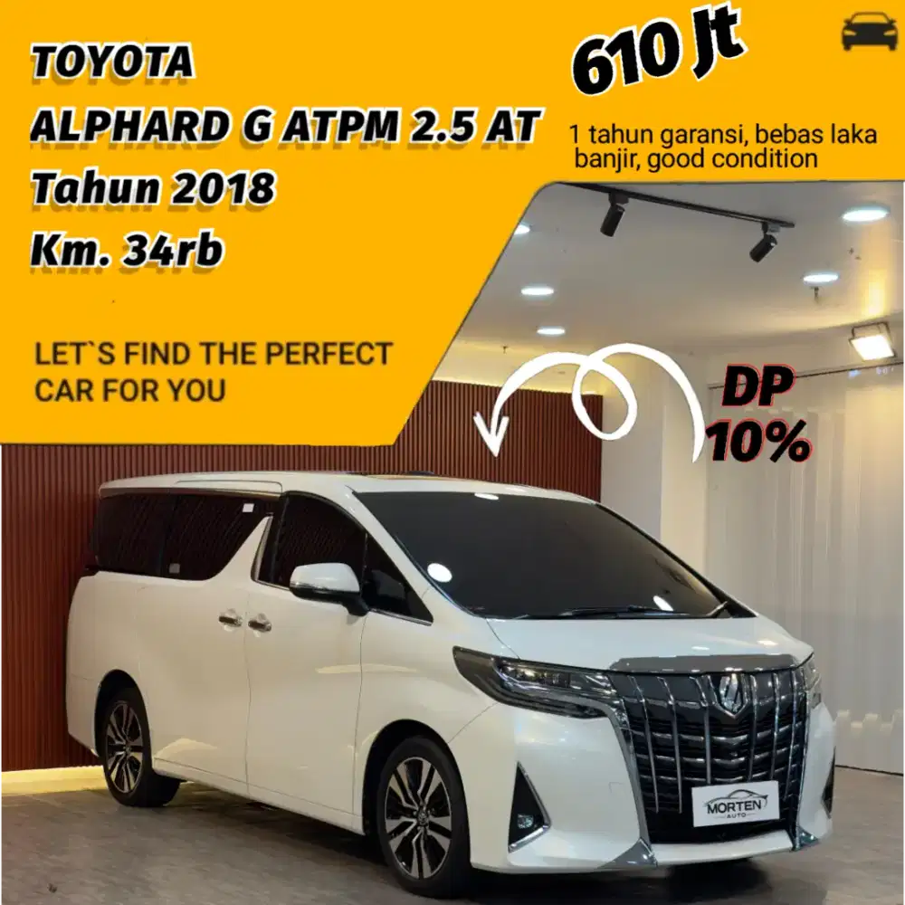 Toyota Alphard G ATPM 2.5 AT Tahun 2018
