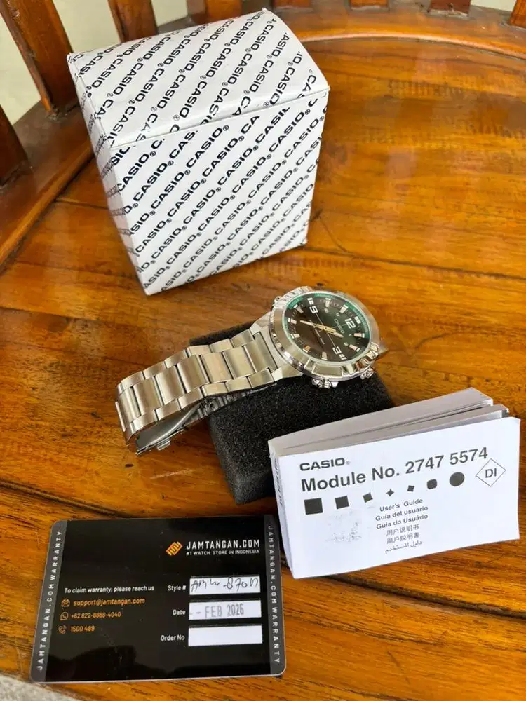 Jam Tangan Casio AMW 870 Stainless