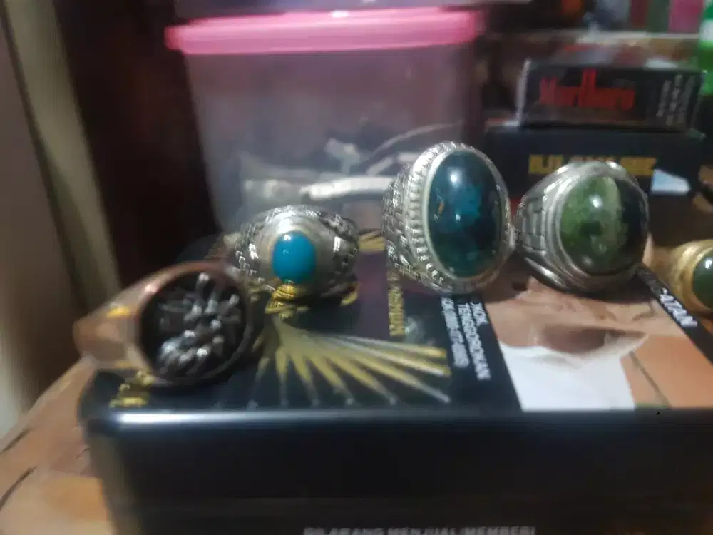 batu bacan dan ring 925