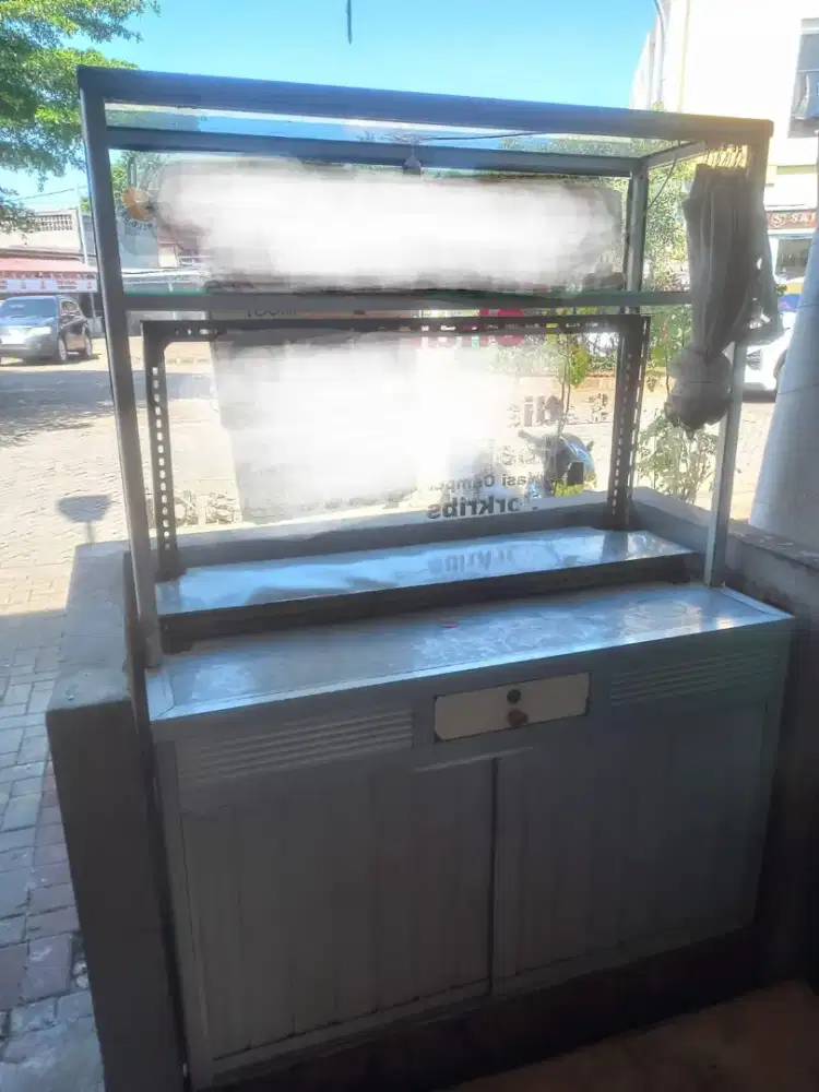 Jual etalase dagang alumunium