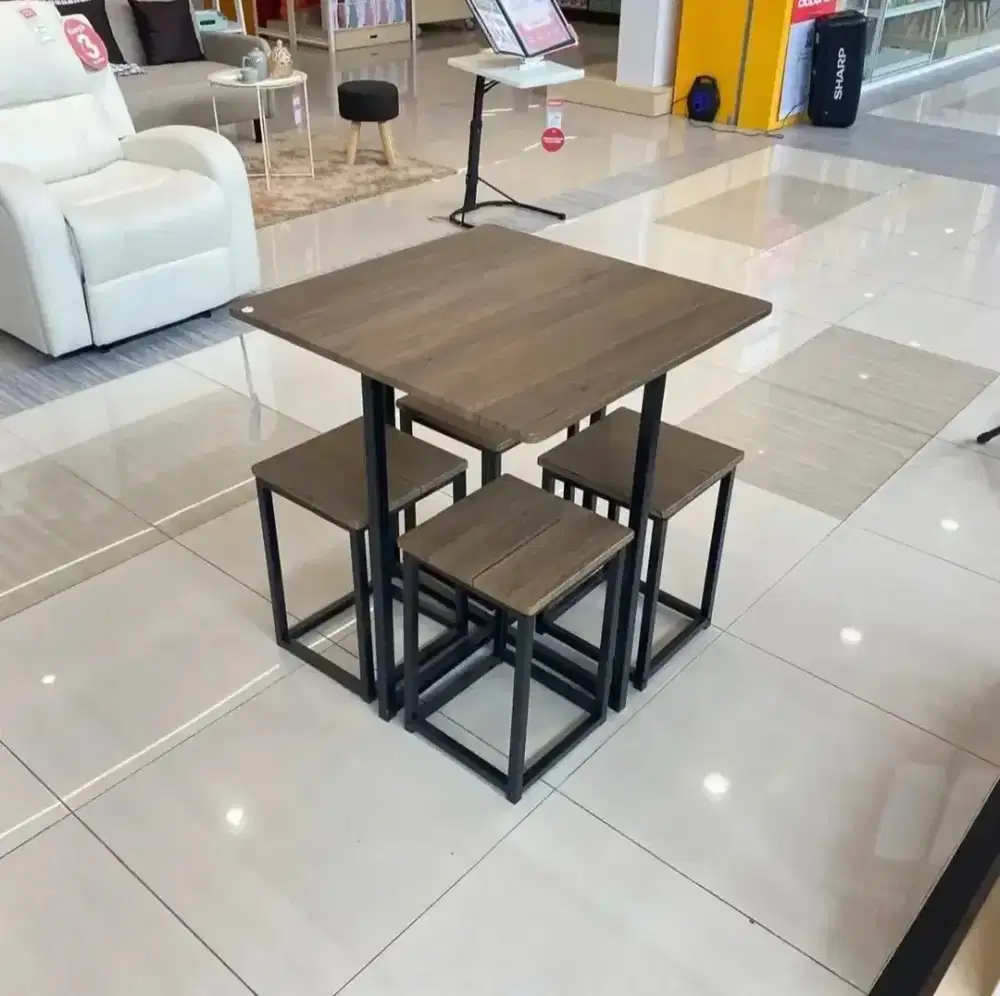 SET MEJA MAKAN MINIMALIS