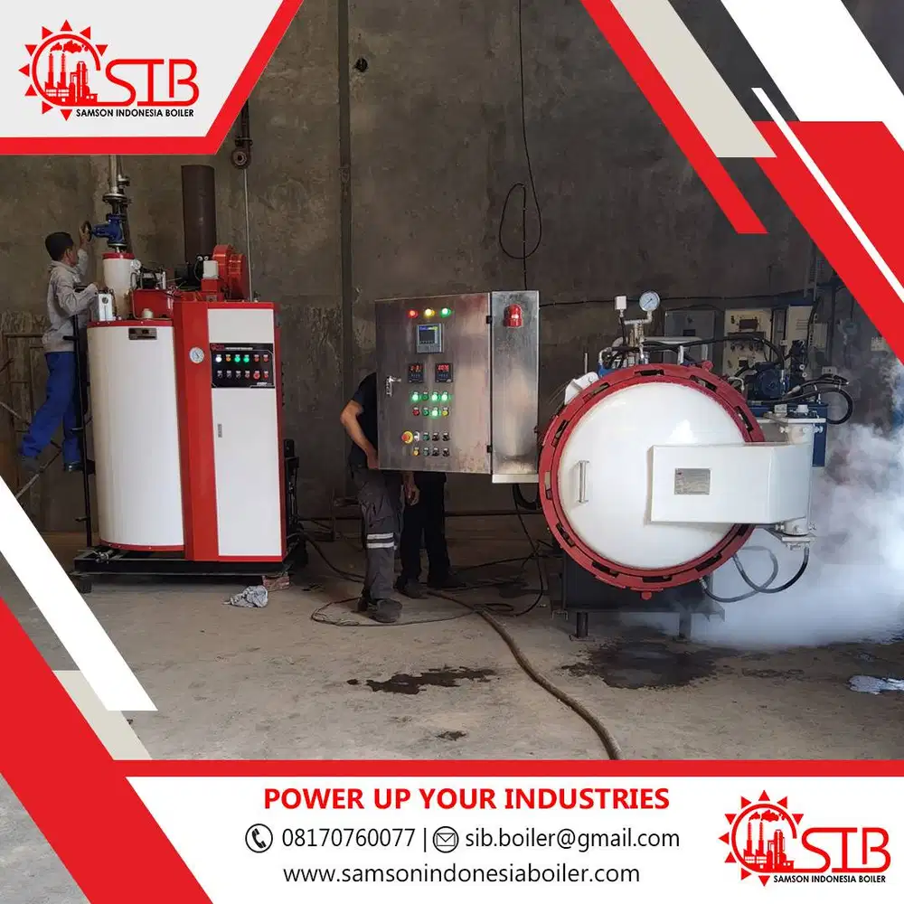 Mesin Retort Autoclave Hydraulic Door Otomatis Pengunci Hidrolik