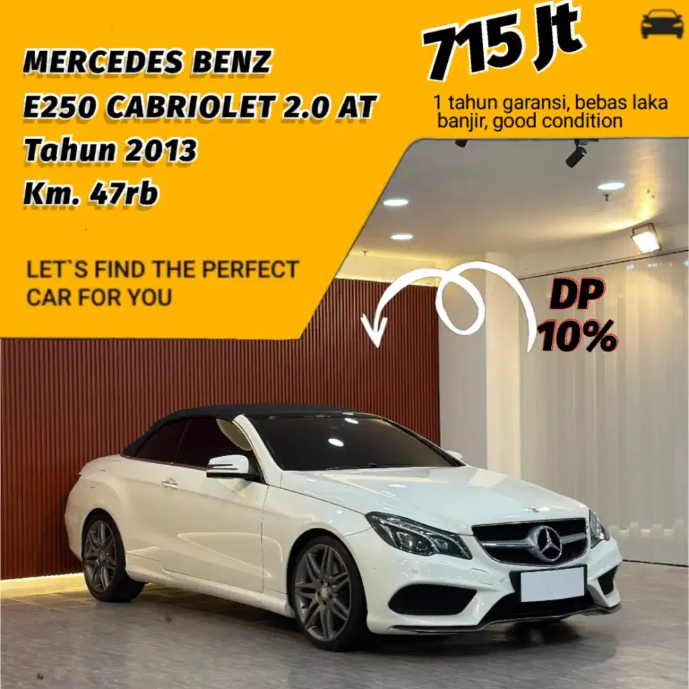 Mercedes Benz E250 Cabriolet AMG 2.0 AT Tahun 2013