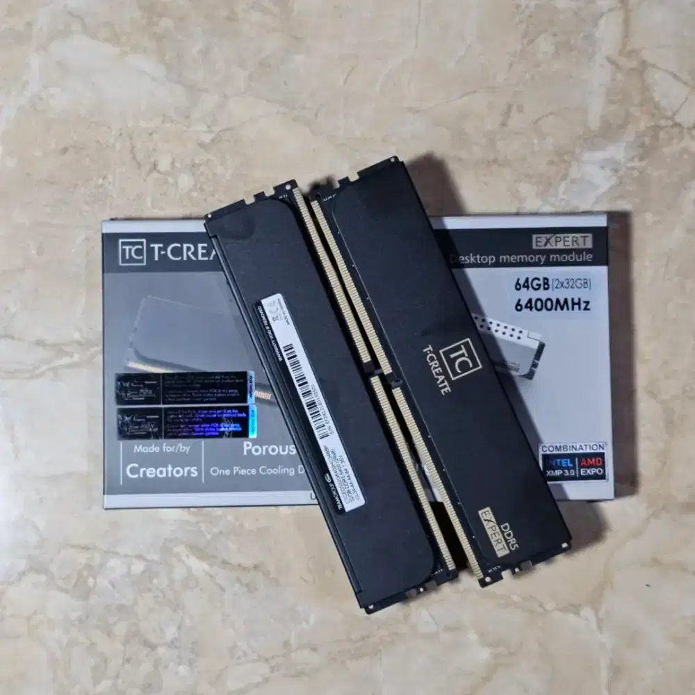 RAM PC DESKTOP TEAMGROUP T-CREATE EXPERT 64GB DDR5 6400Mhz NEGO