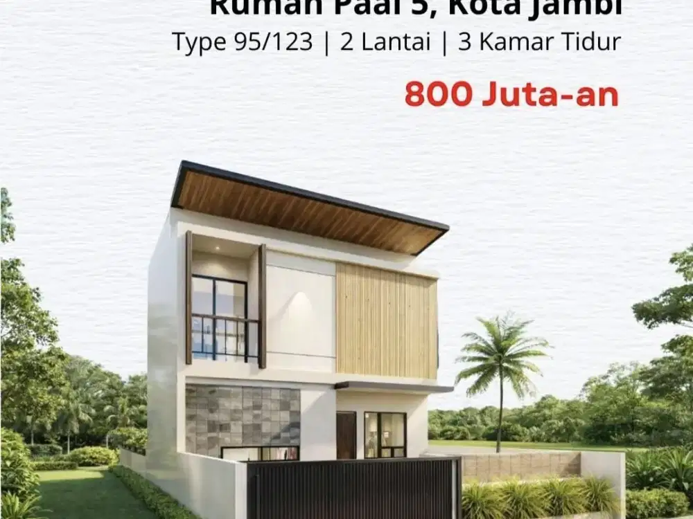 Rumah Pall 5 Kota Baru Jambi Type 95/123