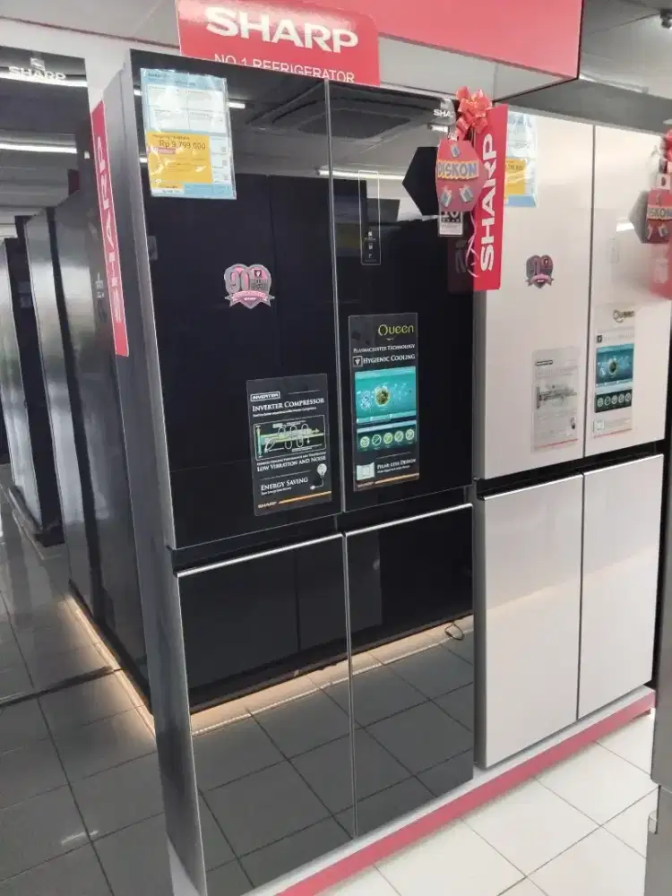 Kulkas Sharp 401L 180watt Inverter