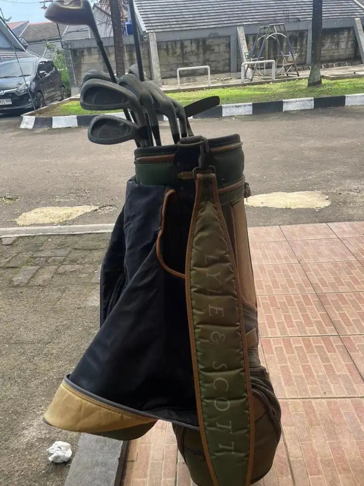 full set stick golf dan tas