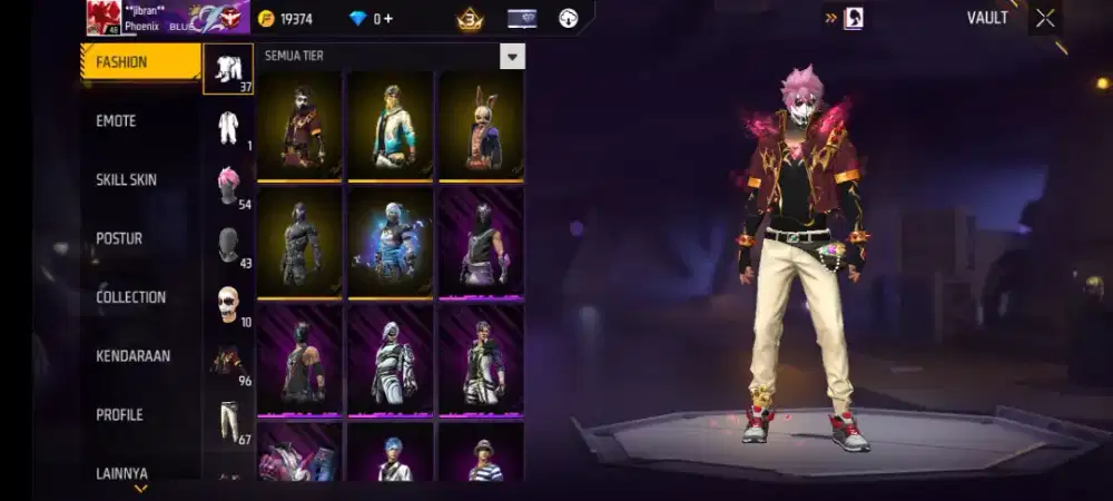 Akun fire free murah