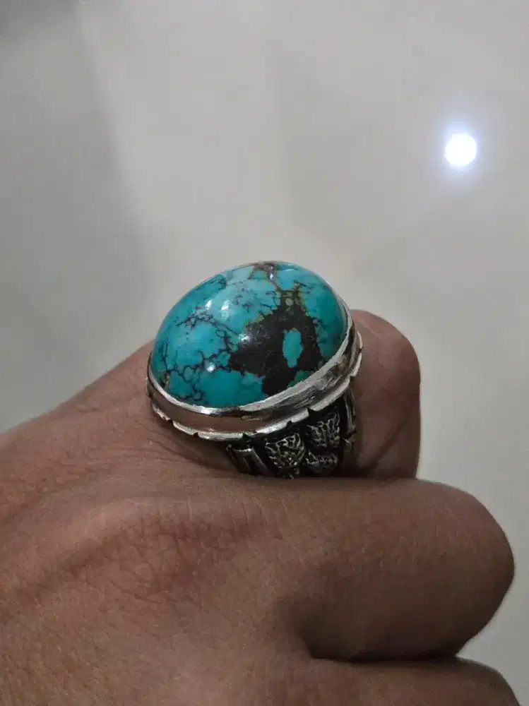 Natural pirus Hubei est 28x22 ring size 9/21