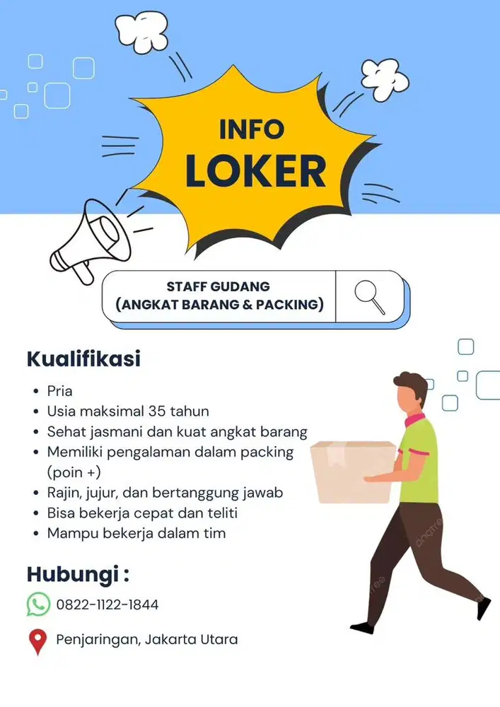 LOKER STAFF GUDANG & PACKING