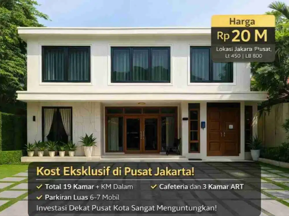 Jual Hotel Syariah Full Furnished Mewah dan Keren Di Jakarta Pusat