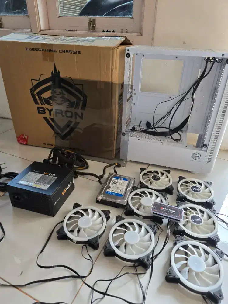 Paket Pc Gaming Casing, Fan Case Argb Power supply Corsair, Second