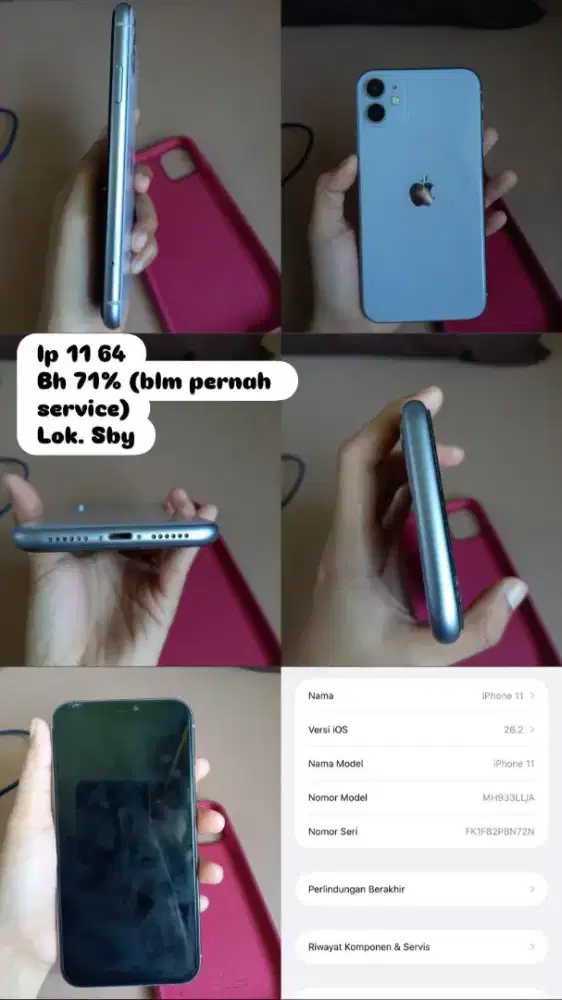 ip 11 64 tidak pernah service