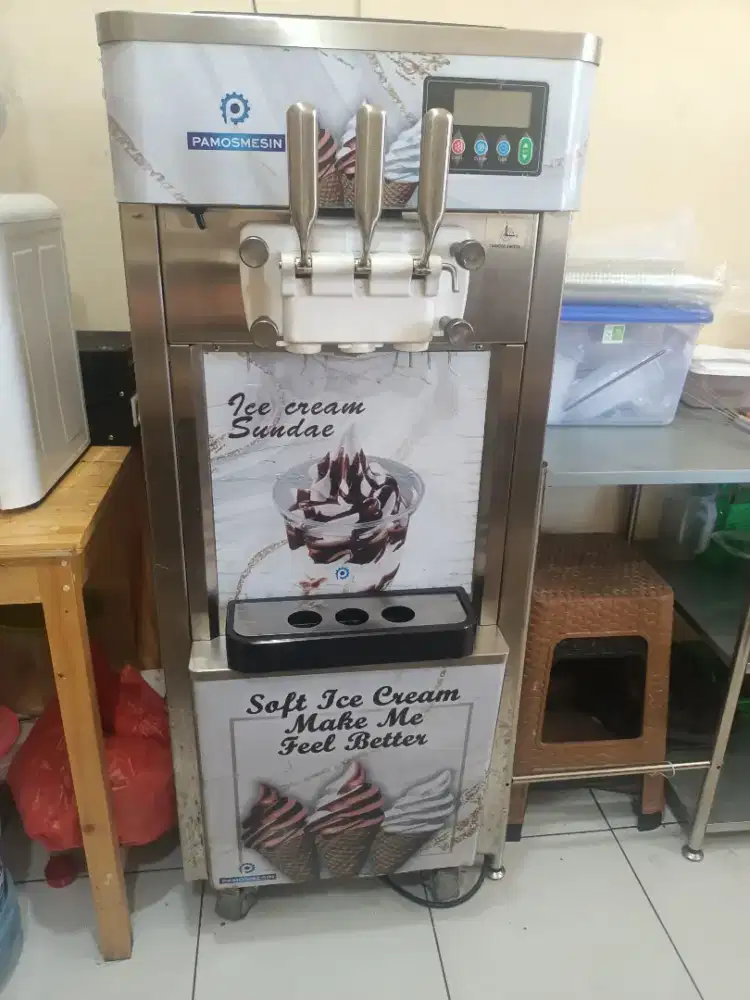 Mesin es cream 3 tuas