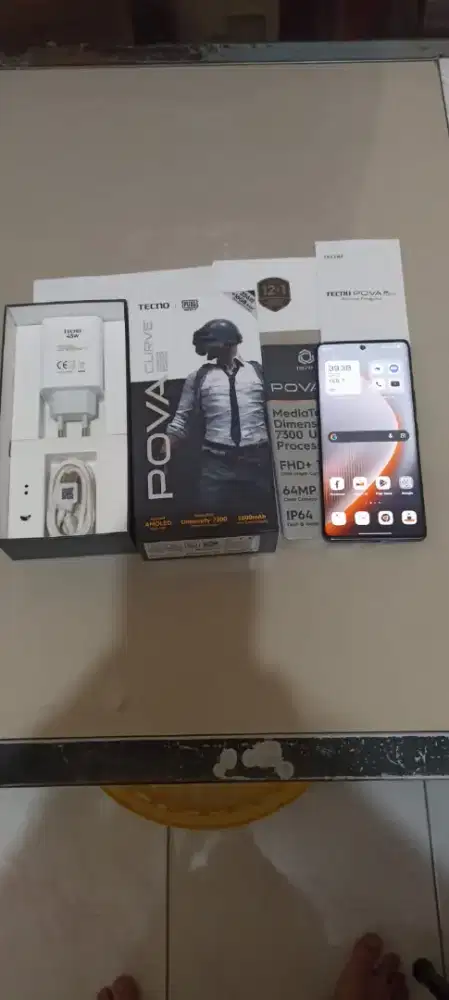 Jual tecno pova curve 5G,.garansi resmi on 31 des 2026