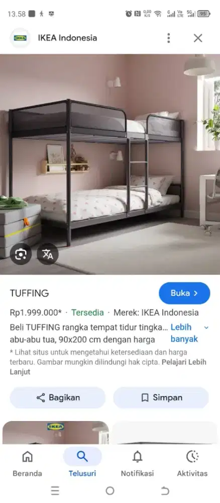 JUAL TUFFING RANGKA TEMPAT TIDUR