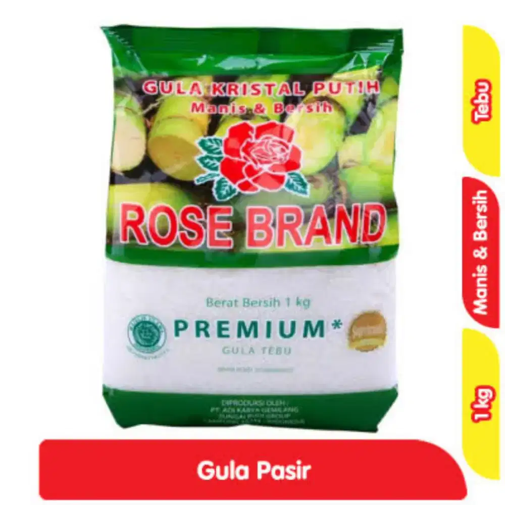 JUAL GULA PASIR KRISTAL ROSE BRAND