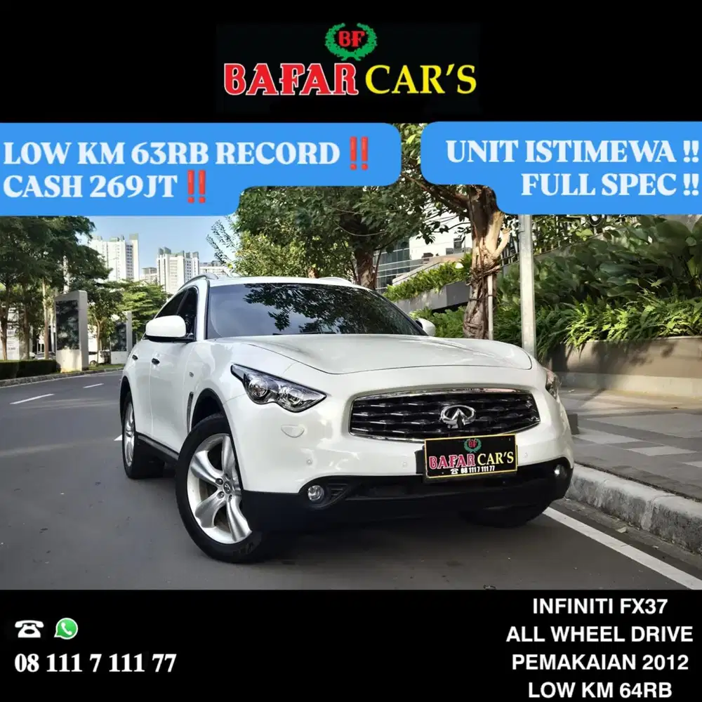 infiniti fx37 2012 matic LOW KM