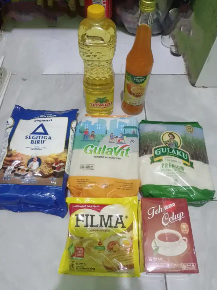 Minyak gula dll.