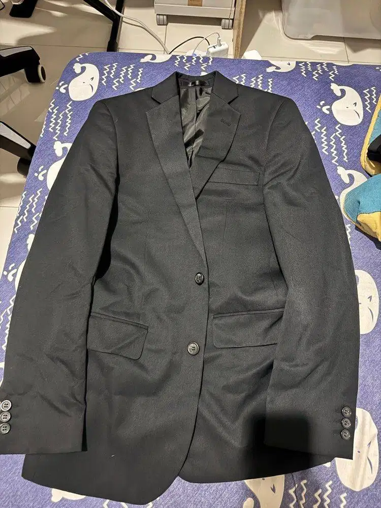 The Executive one set (Suit + Pants) Black Slim Fit, digunakan hanya 2